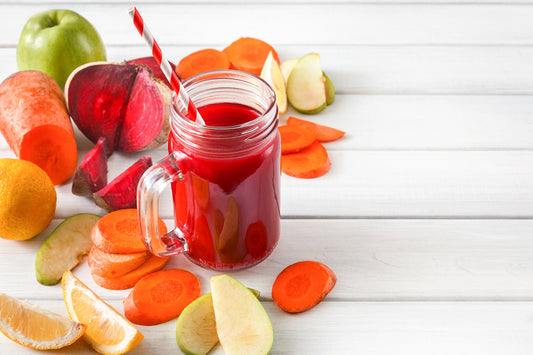 Aumate Juice Recipe Today: Apple Carrot Beet Ginger Juice