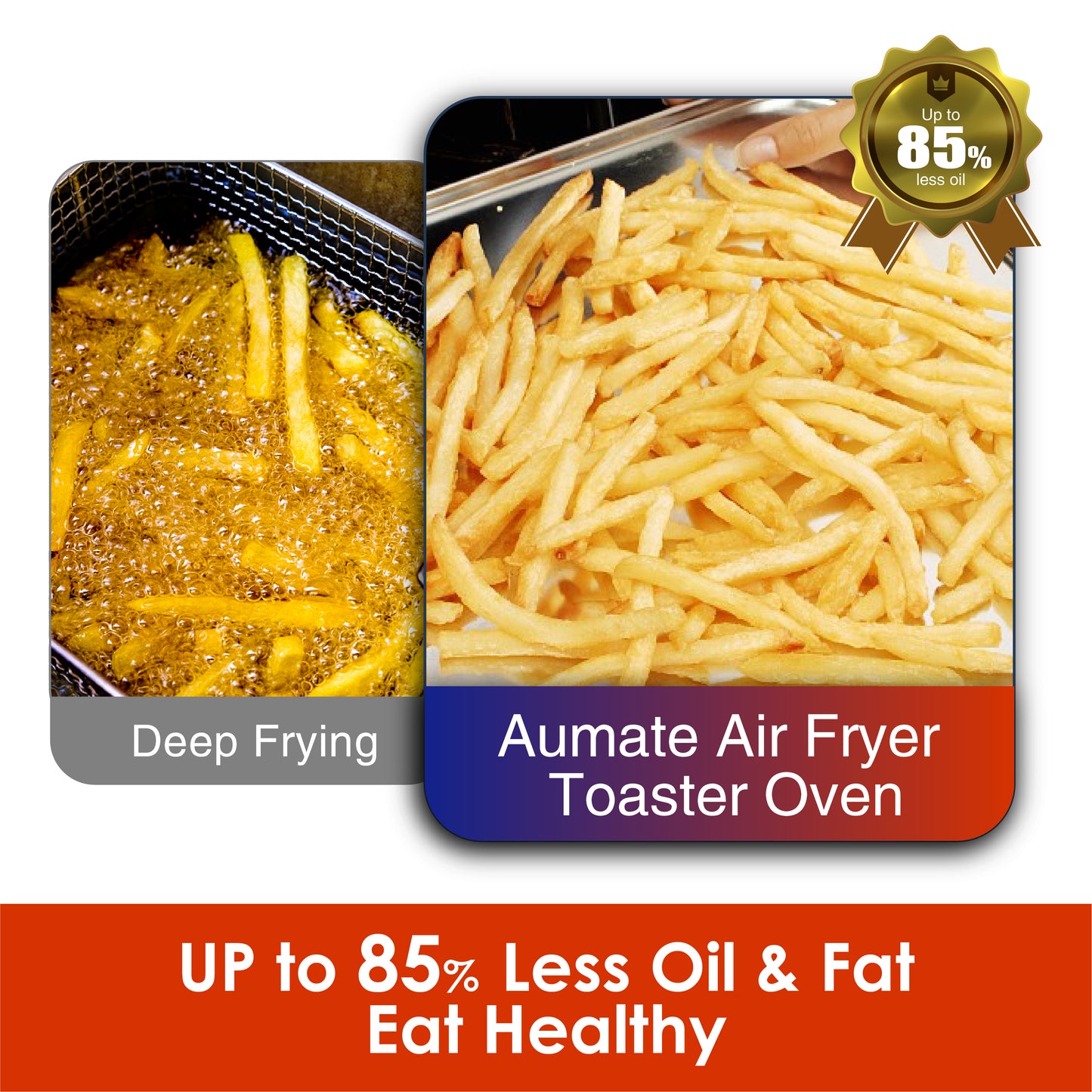 AUMATE Kitchencore Air Fryer Toaster Oven