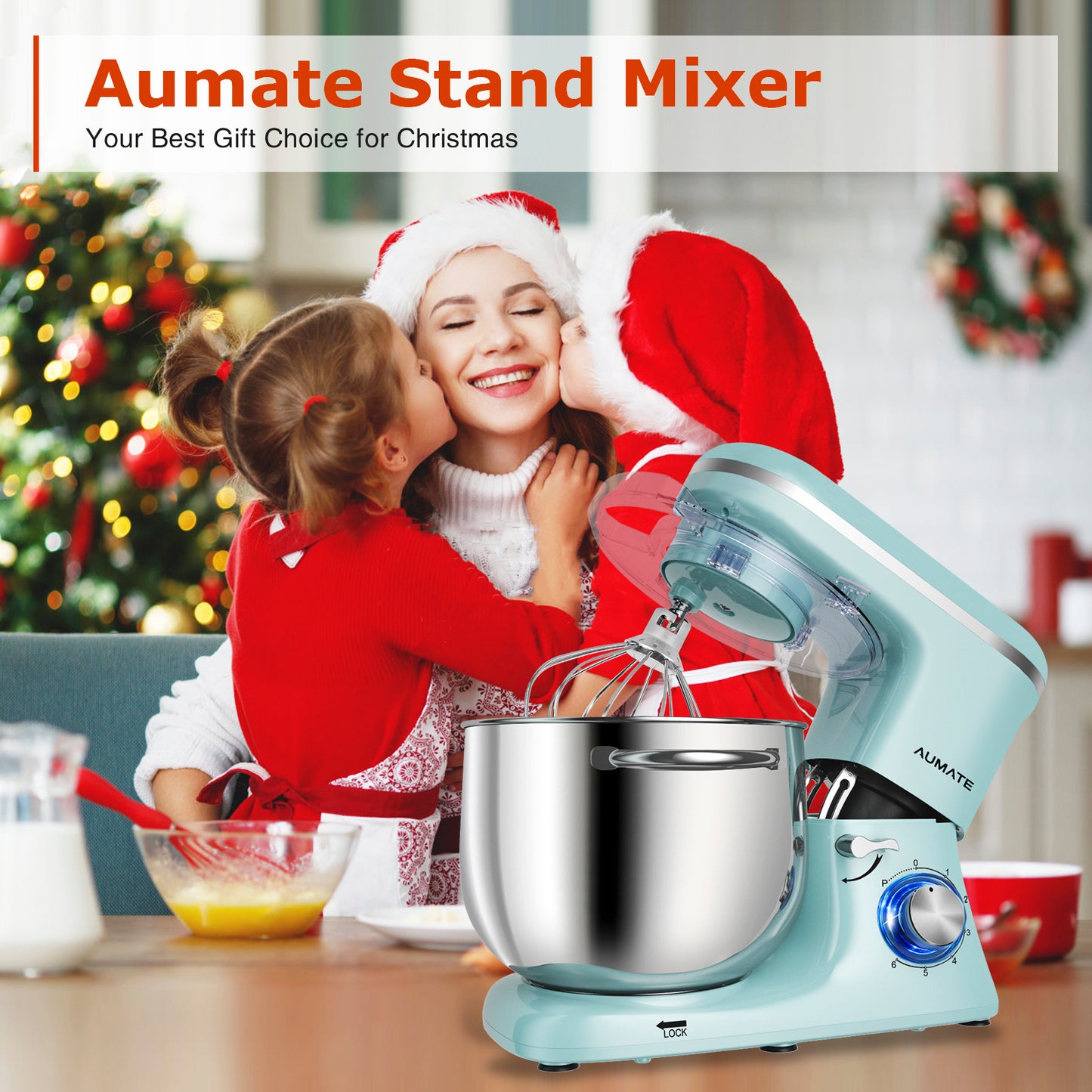 AUMATE 1520Z Tilt-head Stand Mixer