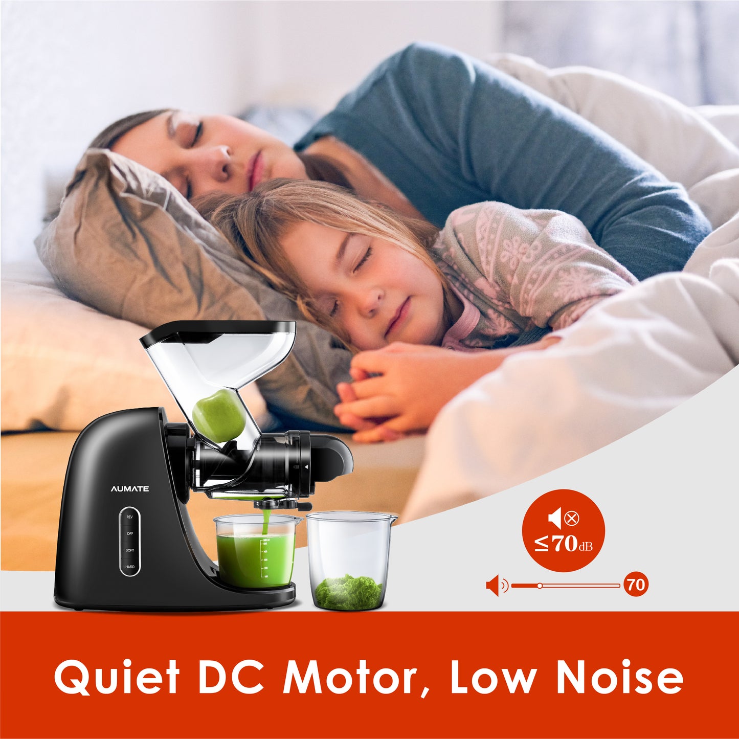 AUMATE Fretta Slow Masticating Juicer Machine