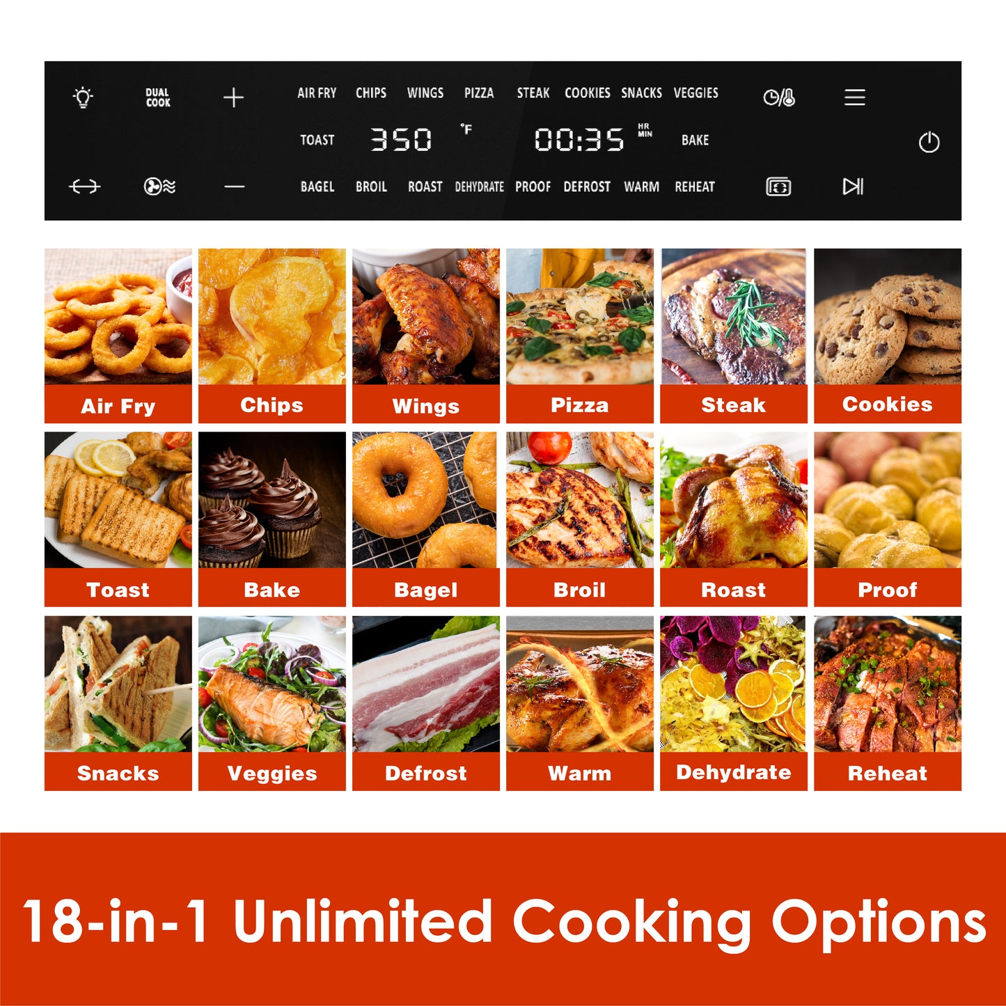 AUMATE Kitchencore 32-Quart Air Fryer Oven