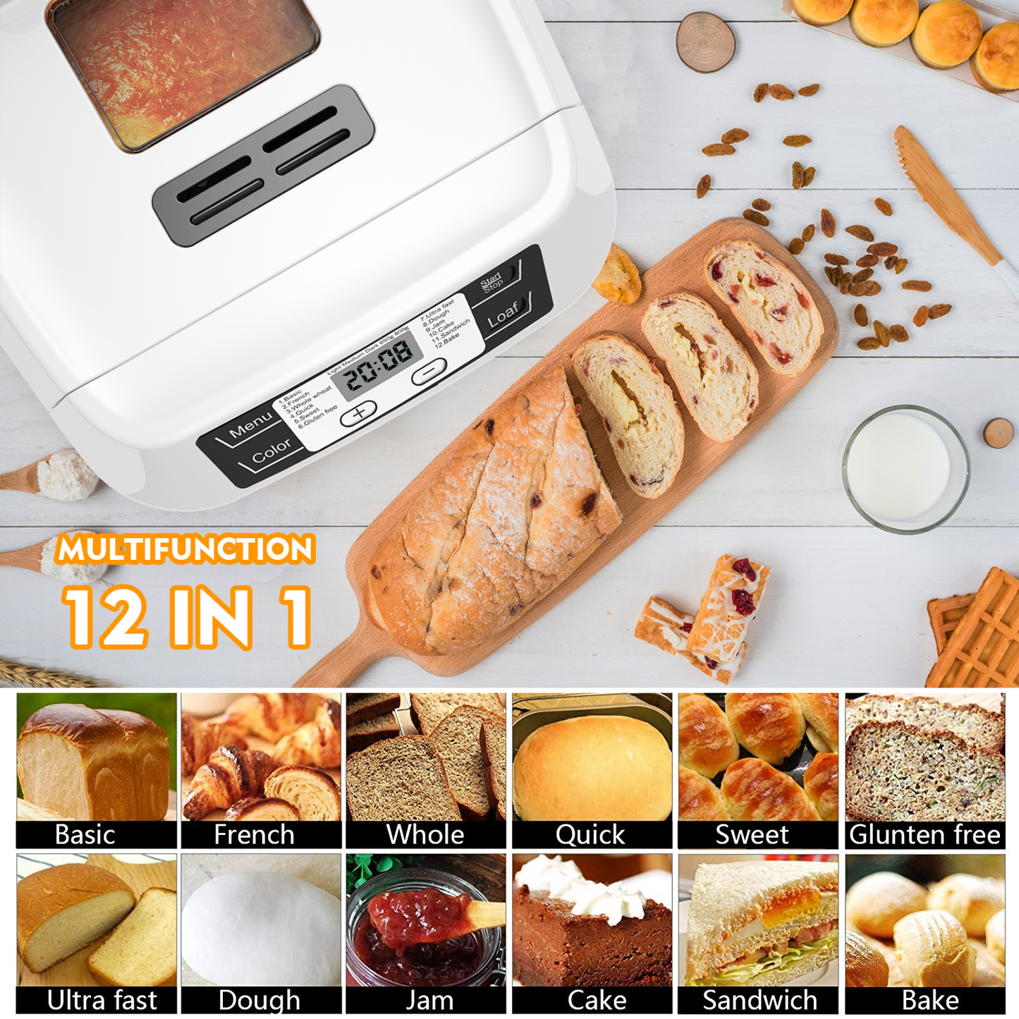 AUMATE Bread Maker Machine