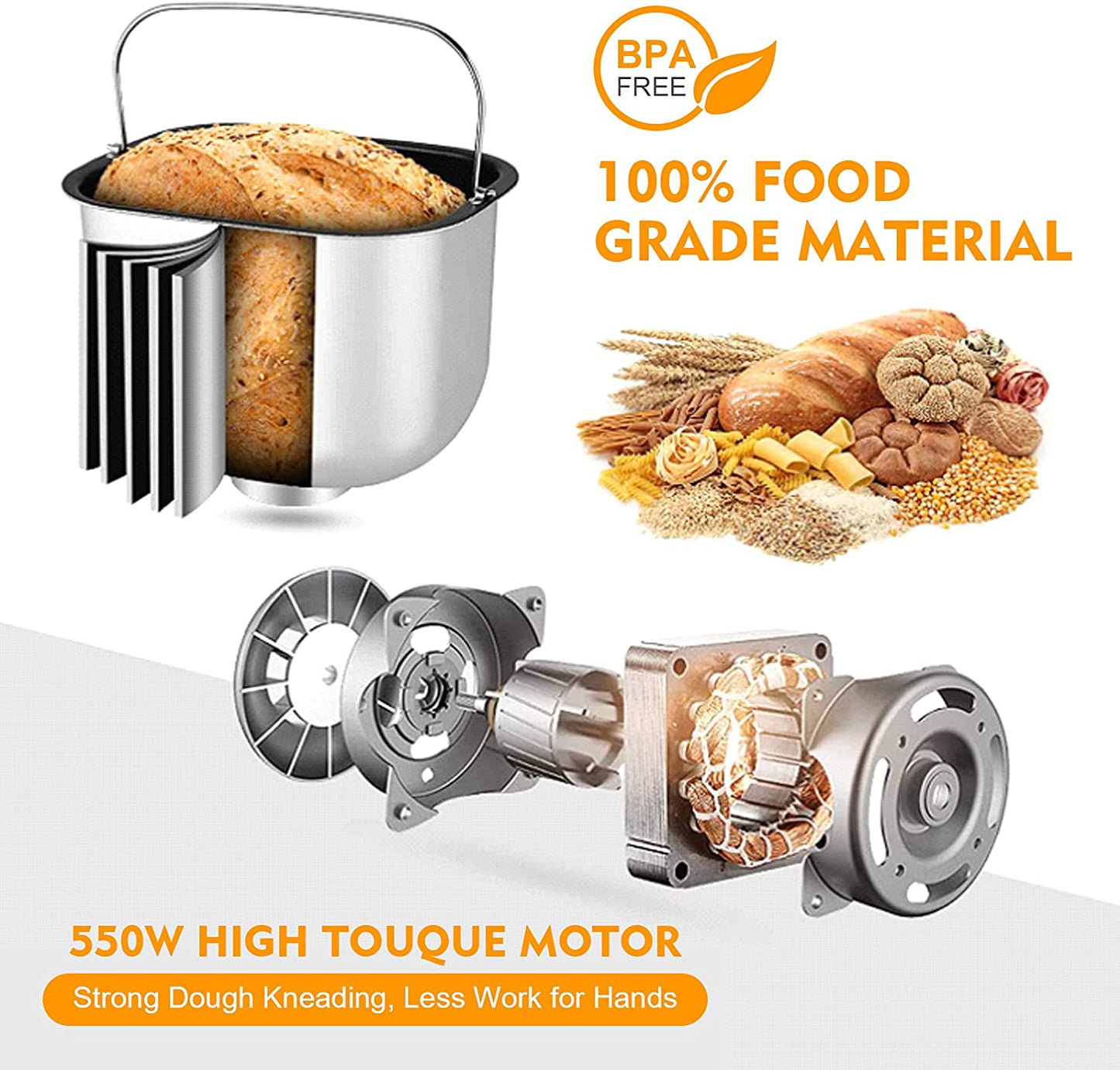 AUMATE Bread Maker Machine